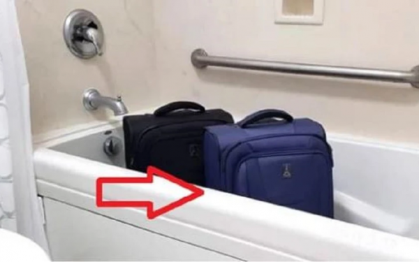 Why Should You Place Your Luggage in the Bathroom Right After Checking into a Hotel Room?