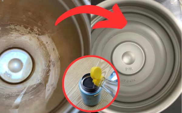 To clean a thermos, don't just use dishwashing liquid