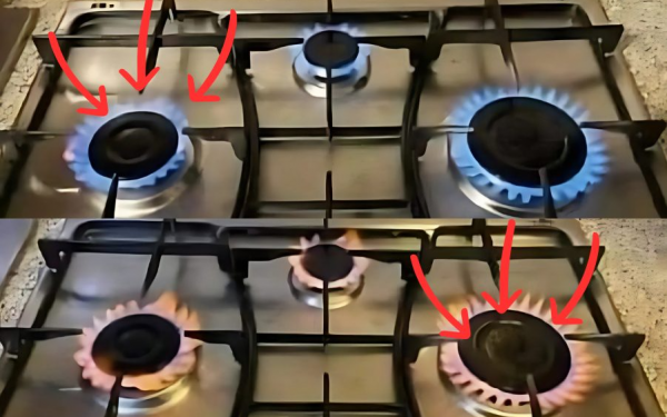 Pay attention to the color of your stove flames before it's too late