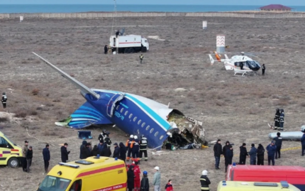 Inside the plane cabin before the crash that killed 38 people in Kazakhstan