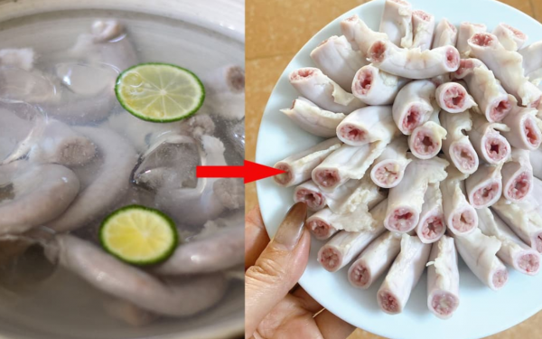 Tips for boiling pork intestines to make them super delicious below