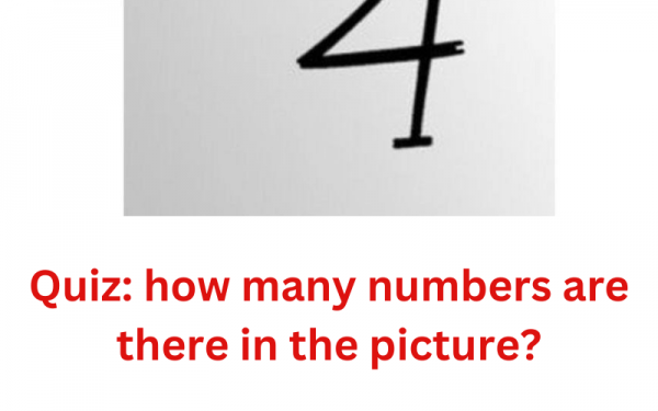 Quiz: how many numbers are there in the picture?