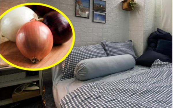 Put an onion in the corner of the bedroom