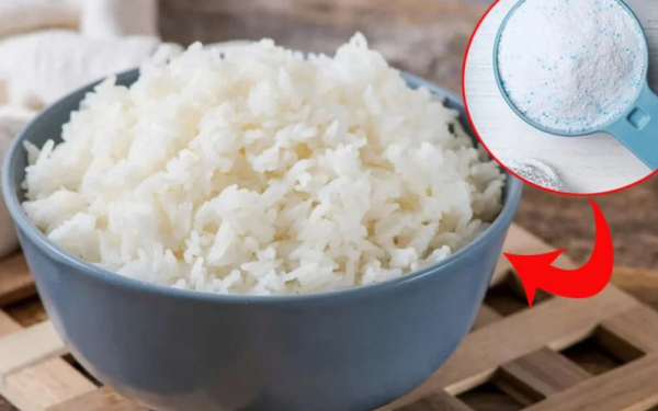 Mixing laundry detergent with cold rice