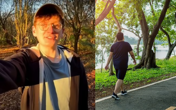 A 28-year-old man is determined to walk 250,000 steps in one week