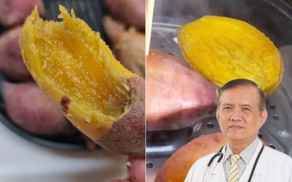 Eating steamed sweet potatoes every day