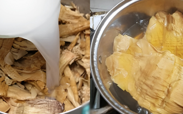 Soak dried bamboo shoots with this